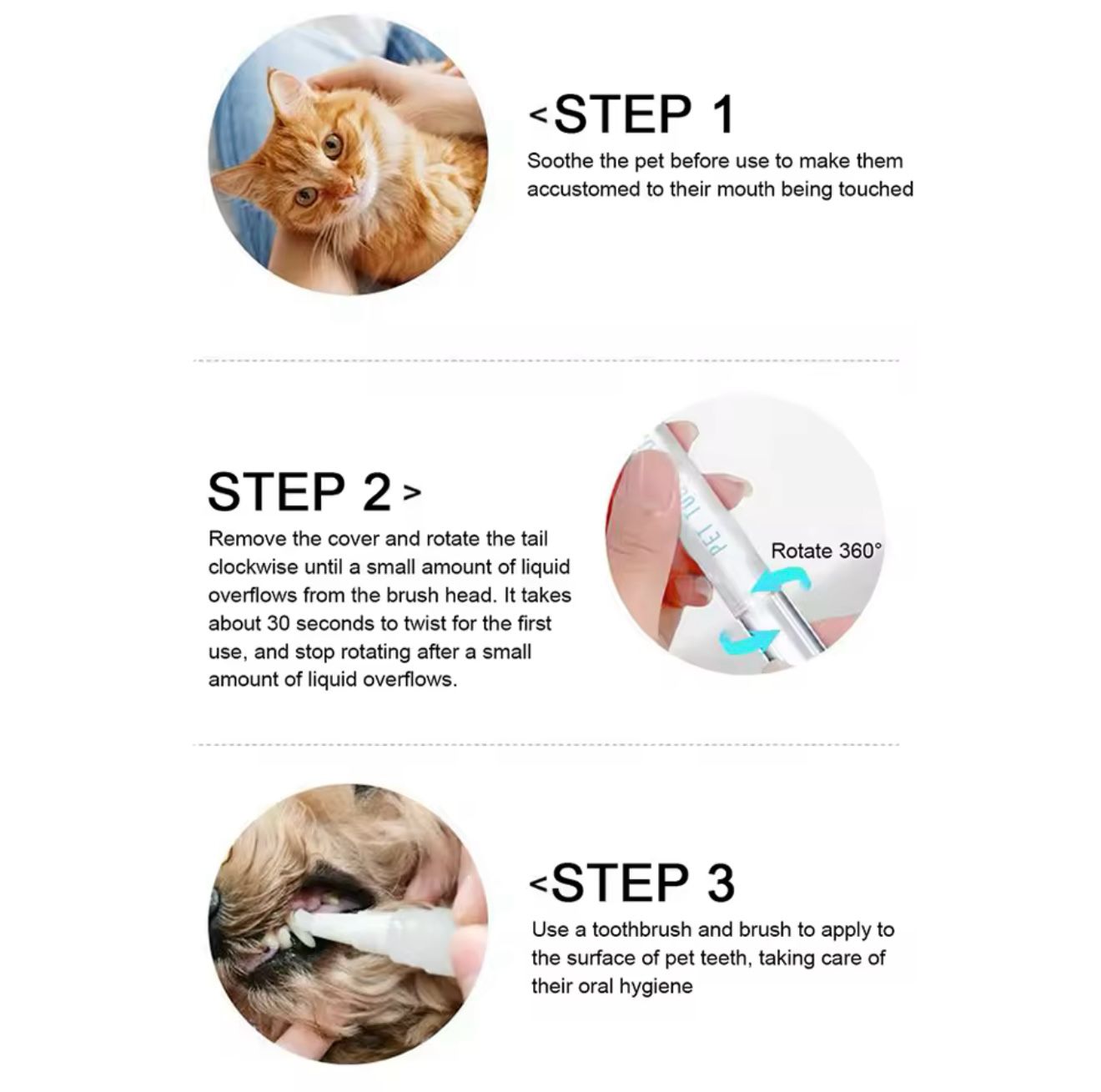 Miniatura 2 de CEPILLO DENTAL LIMPIADOR MASCOTAS